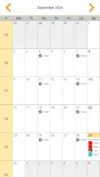 Svensk kalender screenshot