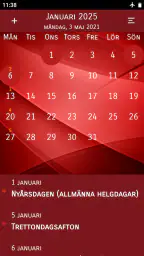 Svensk Kalender 2027 screenshot