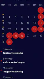 Svensk Kalender 2027 screenshot
