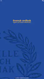 Svensk ordbok screenshot