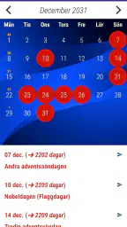 Sverige Kalender Helgdagar screenshot