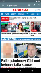 Sverige Tidningar screenshot