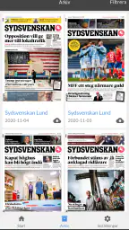 Sydsvenskan E-tidning screenshot