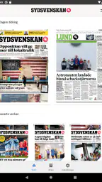 Sydsvenskan E-tidning screenshot