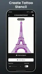 Tattoo stencil maker screenshot