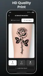 Tattoo stencil maker screenshot