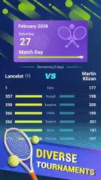 Tennis rising star screenshot