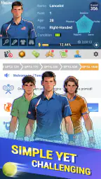 Tennis rising star screenshot