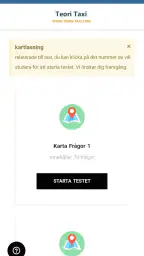 Teori Taxi Frågor screenshot