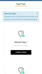 Teori Taxi Frågor screenshot