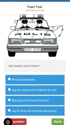Teori Taxi Frågor screenshot