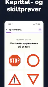 Testen.no: Øv til teoriprøven screenshot