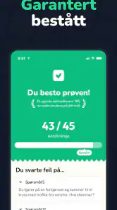 Testen.no: Øv til teoriprøven screenshot