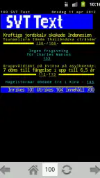 TextTV screenshot