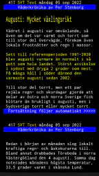 TextTV - Svensk text-tv, SVT screenshot