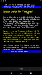 TextTV - Svensk text-tv, SVT screenshot
