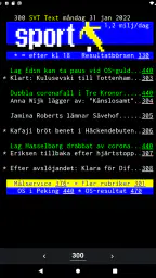 TextTV - Svensk text-tv, SVT screenshot