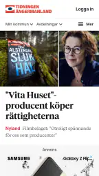 Tidningen Ångermanland screenshot