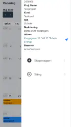 Tidrapport.nu screenshot