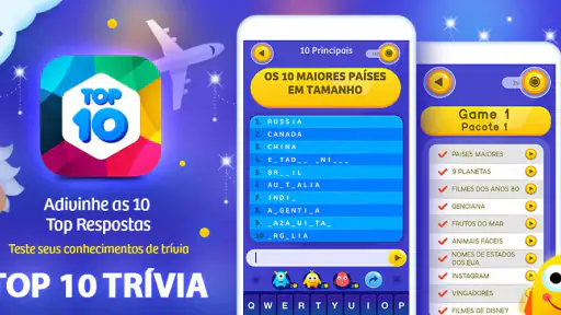 Topp 10 Trivia Quiz Frågor screenshot