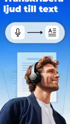 Transkribera ljud till text screenshot