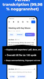 Transkribera ljud till text screenshot