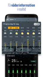 Transparent klocka och väder screenshot
