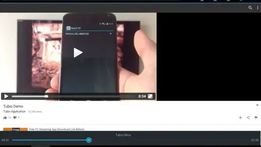 Tubio - Sänd Webbvideo till TV screenshot