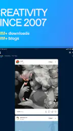 Tumblr Social Media & Art Blog screenshot