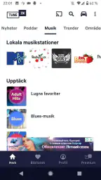 TuneIn Radio: Nyheter & musik screenshot