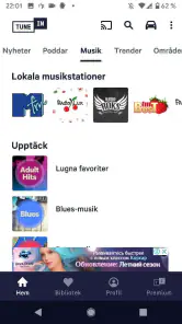 TuneIn Radio: Nyheter & musik screenshot