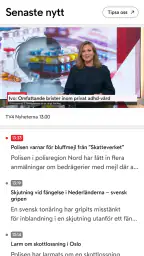 TV4 Nyheterna screenshot