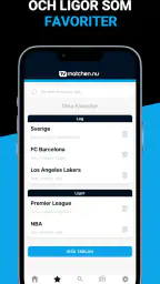 TVmatchen.nu - sport på TV screenshot