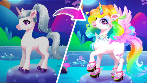 Unicorn Dress up Game for Kids screenshot