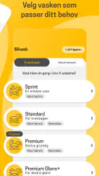 Uno-X bilvask og ladekart screenshot