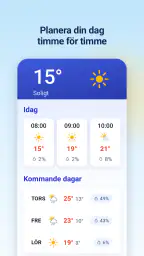 Väder & Radar med Regnradar screenshot