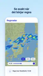 Väder & Radar med Regnradar screenshot