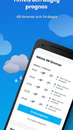 Väder, regnradar och kartor screenshot