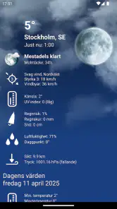 Väder Sverige XL PRO screenshot