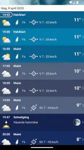 Väder Sverige XL PRO screenshot