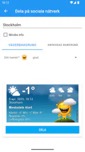 Väder Sverige XL PRO screenshot