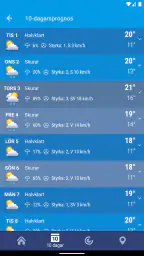 Väder Sverige XS PRO screenshot