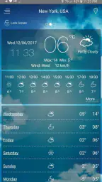 Väderprognos screenshot