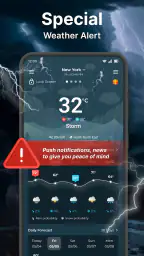 Väderprognos app screenshot