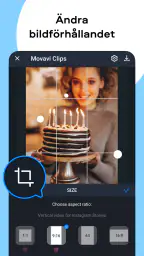 Videoredigerare Movavi Clips screenshot