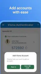 Visma Authenticator screenshot