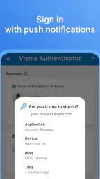 Visma Authenticator screenshot