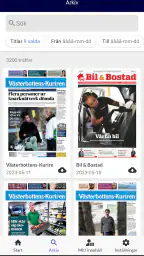 VK e-tidning screenshot