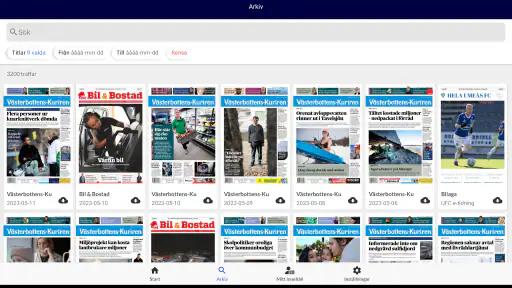 VK e-tidning screenshot