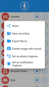Voice changer with effects screenshot